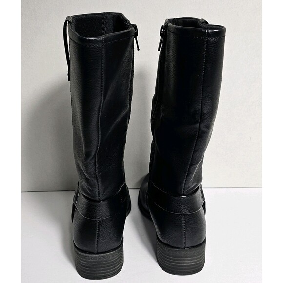 Frye & Co Women's EVELINE Black Motorcycle Boots, Size 7  $115 Retail - Picture 3 of 5